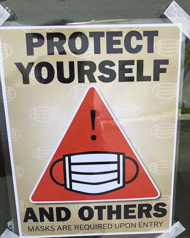 No shirt, no shoes, no mask, no service.